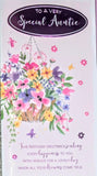 Auntie Birthday -  Slim Hanging Basket