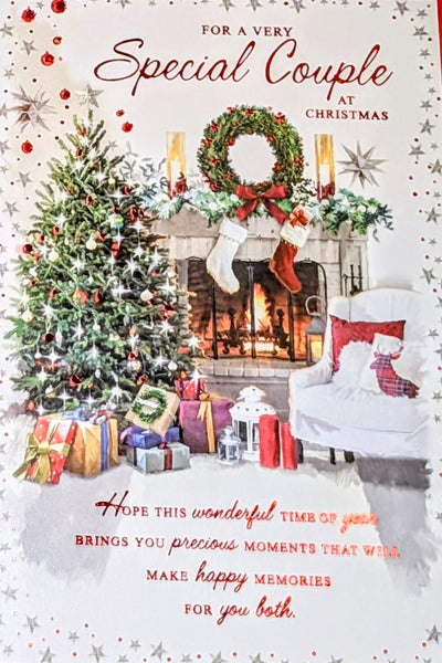 Special Couple Christmas - Traditional Living Room Words