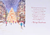 Nephew & Girlfriend Christmas - Traditional Snowy Scene