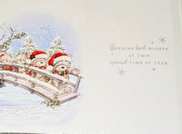 To All Of You Christmas - Cute Bears On Bridge