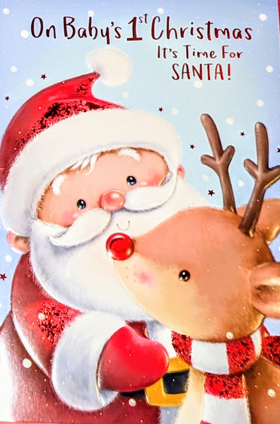 Baby's First Christmas - Santa & Rudolph