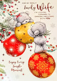 Wife Christmas - Large Cute Bears & Baubles