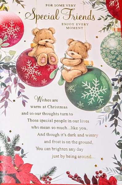Friends Christmas - Cute Baubles Words