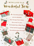 Son Christmas - Gift Boxes & Words Wonderful