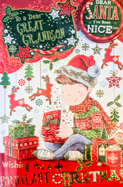 Great Grandson Christmas - Badged
