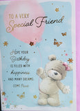 Friend Birthday - Cute Bear and Balloon