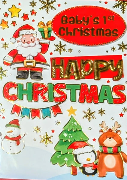 Babys First Christmas - Santa & Penguin