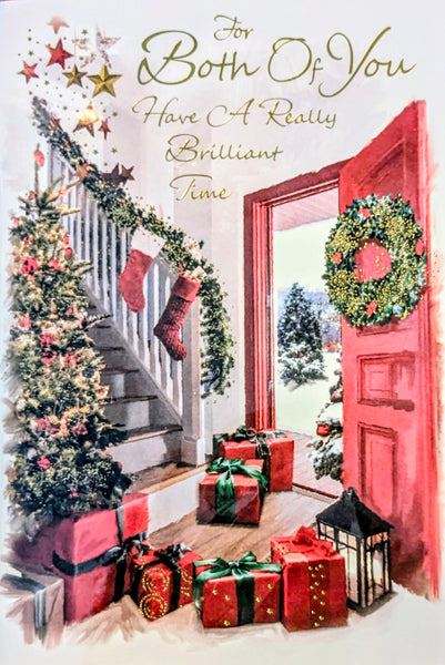 To Both Of You Christmas - Traditional Door & Stairs
