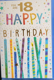 18 Birthday Male - Candles