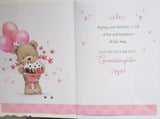 Granddaughter Birthday - brown bear and cake