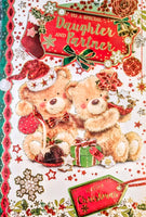 Daughter & Partner Christmas - Cute Bears With Gifts