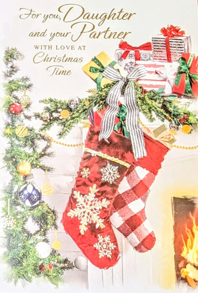 Daughter & Partner Christmas - Traditional Stockings