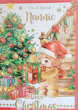 Nannie Christmas - Cute Bear and Stairs