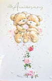 Your Anniversary - Cute Bears In Champagne Glass