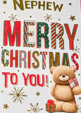 Nephew Christmas - Cute Bear Merry