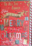 To All The Family Christmas - Large Traditional