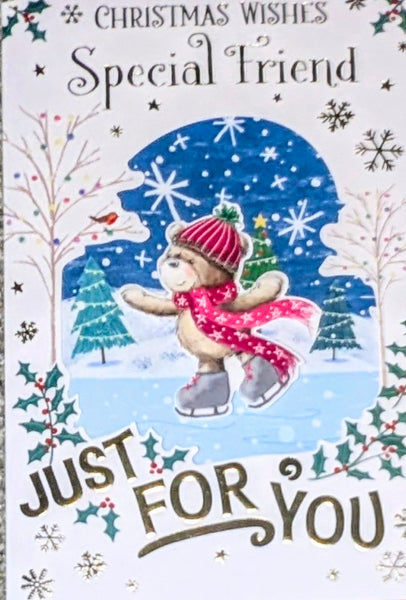 Friend Christmas - Cute Bears Skating