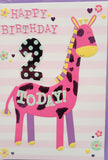 2 Girl Birthday - Giraffe