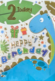 2 Boy Birthday - Dinosaur On Right