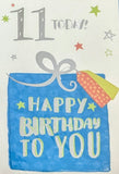 11 Boy Birthday - Big Blue Gift Box