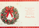 To All The Family Christmas - Traditional Wreath Merry