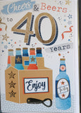 40 Birthday Male - Cheers and Beers