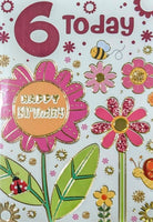 6 Girl Birthday - Flowers & Bees