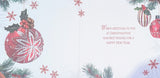 Box Of 10 Christmas Cards - Traditional Baubles