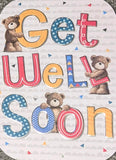 Get Well Female - Cute 3 Bears