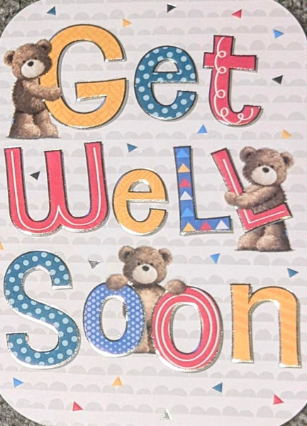Get Well Female - Cute 3 Bears
