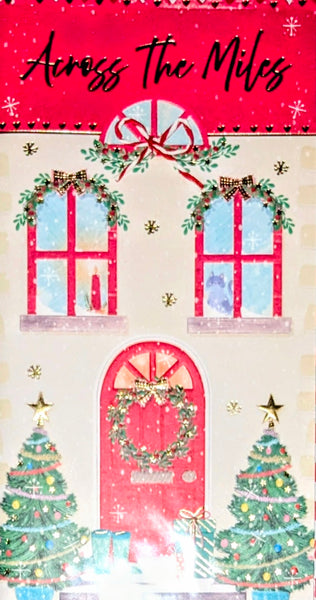 Across The Miles Christmas - Slim Traditional Red Door
