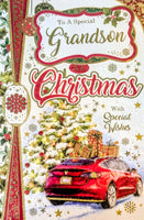 Grandson Christmas - Traditional Car & Tree