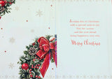 To All The Family Christmas - Traditional Wreath Greetings
