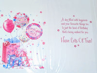 Open Female Birthday - Gift & 4 Balloons