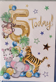 5 Boy Birthday - Tiger