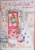Special Couple Christmas - Large Traditional Door