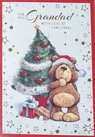 Grandad Christmas - Cute Bear & Tree