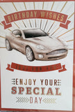 Open Male Birthday - Silver car