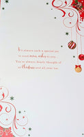 Mum & Dad Christmas - Large 8 Page Traditional Wreath