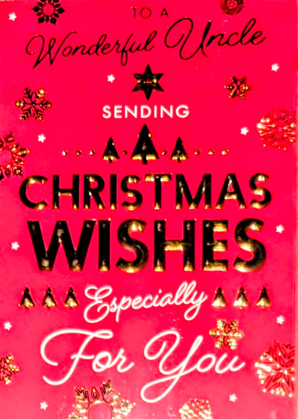 Uncle Christmas - Traditional Red Wishes