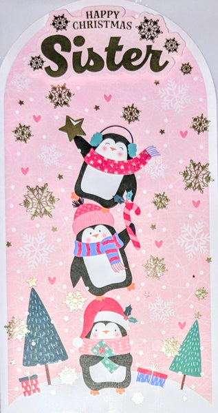 Sister Christmas- Slim Cute Penguins