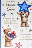 Son Birthday - Cute Bears & Stars