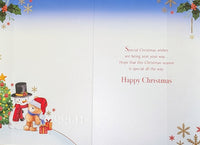 Nephew Christmas - Cute Bear With Snowman