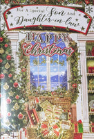 Son & Daughter In Law Christmas - Traditional Hamper & Window