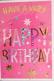 Open Female Birthday - Hot Pink