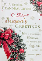 Granddaughter Christmas - Traditional Wreath Special