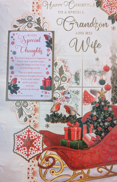 Grandson & Wife Christmas - Traditional Keepsake
