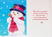 Open Christmas - Snowman & Robin