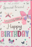 Friend Birthday - Traditional Butterfly (wishing)