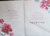 Granddaughter Birthday - Large Traditional Red flowers